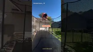 Quadruple Front Flip on a Backyard Trampoline?!