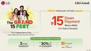 Celebrate Freedom with LG! Up to 26% Cashback + Grand Fest Offers Await