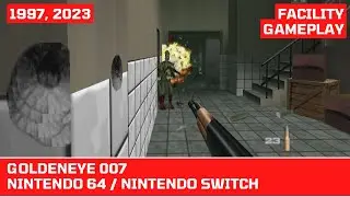 GoldenEye 007 (1997,2023) N64 / Switch Gameplay / Facility