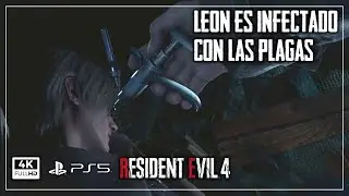 El momento en que Leon es infectado con las plagas - Resident Evil 4 Remake