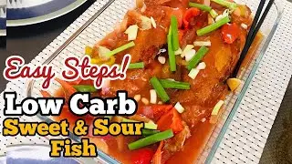 Low Carb/Keto Sweet and Sour Fish Easy Steps!