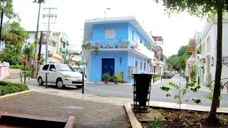 Caminando Calle Las Damas - Parque Rosado 4k 2022 Zona Colonial Santo Domingo, Rep&uacute;blica Dominicana