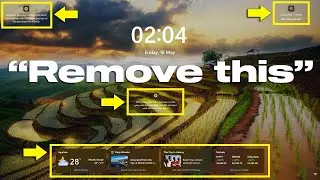 How To Remove The News Feed, Weather And Informational Widgets From The Windows 11 Lock Screen