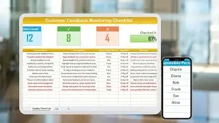 Customer Feedback Monitoring Checklist in Excel