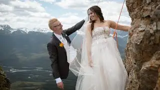Secret Climbing Elopement! // Banff National Park // Megan + Blake