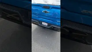 Chevrolet Silverado ZR2 Borla atak cat back exhaust cold start