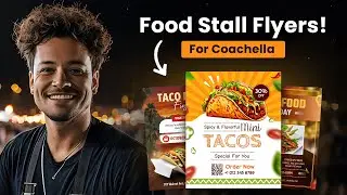 Coachella 2025 Food Stall Flyers &ndash; Instantly Create Stunning Flyers with DesignWiz