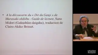 Le Roman du Genji : poésie, langue et bouddhisme (6) - Jean-Noël Robert (2018-2019)