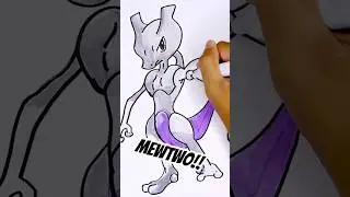 How to draw Mewtwo! Pok&eacute;mon #howtodraw #arttutorial #mewtwo #pokemon