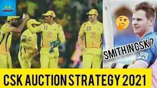 Chennai super Kings auction Strategy 2021 | Steve Smith In Csk ? | Ipl auction 2021 |