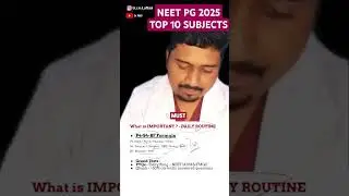 NEET PG - TOP 10 HIGH YIELDING SUBJECTS  #aiimsdelhi #neet2024 #neetpg #neetmotivation