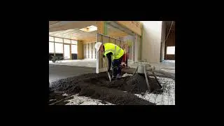 Rubber underlay for building floor sound proof. Acoustic mat under concrete slab timber carpet.