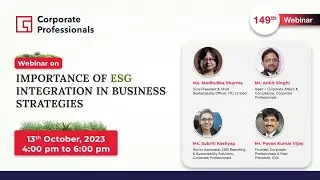 Webinar on &ldquo;Importance of ESG Integration in Business Strategies&rdquo;