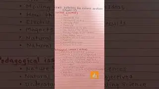 CTET paper-2 syllabus for science section #(content & pedagogical issues)30 marks#2024
