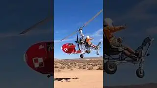 Gyrocopter flying  #shorts #gyrocopter
