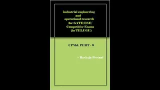 industrial engineering and operational research( cpm&pert-6)