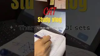 CAT prep study vlog!🦋🧸 #studymotivation #cat2025preparation #motivation #exam