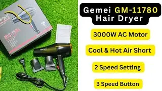 Gemei GM-1780 Hair Dryer 3000W | Bangla Review #hairdryer #sailimart 