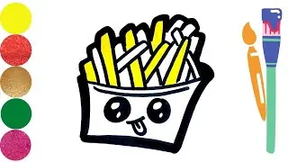 Draw the image of a potato chip I Kartoshka chipining rasmini chizing I Patates cipsi resmini &ccedil;izin