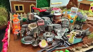 All My Miniature Kitchen Utensils Collection 🥄🍳 | Tiny Cooking Setup 🥰 #miniature #minikitchenset