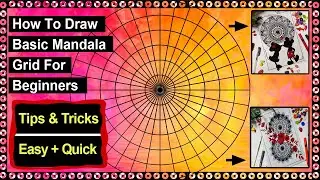 Mandala Basic Grid Tutorial For Beginners | Important Tips & Tricks | Basic Mandala Grid Tutorial