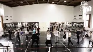 Imagini din repetiţiile spectacolului 