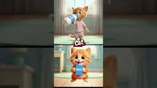 A B C D Alligator Bear Cat Dog &ndash; Drink Milk Get Big & Fat Fun! Cartoon Kids Song Healthy Laughs