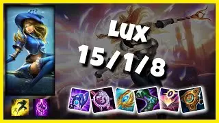 Lux vs Orianna BR Challenger MID (15/1/8) Gameplay Replay - Patch 10.24