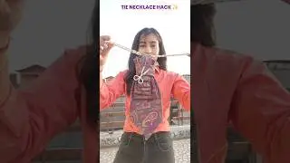 tie NECKLACE HACK ✨#shortvideo #fashion #stylish #fashionhacks