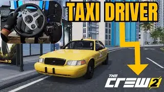 Being a Taxi Driver - The Crew 2 | Steering Wheel gameplay