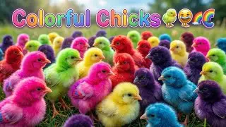 😍 Colorful Chicks | Cute & Vibrant Baby Chicks Compilation 🐥🌈&rdquo; |Home of cute chicks 🐣🐥🐤