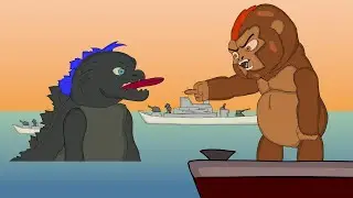 Baby Godzilla vs  Kong | Годзилла против Конга | cartoon