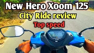 Hero Xoom 125cc 2025 model ride Review Xoom 125 top speed review milage test Xoom 125