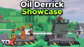 TDX Oil Derrick Tower Showcase (Stats + Gameplay) - Tower Defense X Roblox