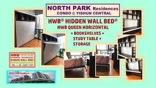 Hidden Bed North Park Res@ Yishun HWB QUEEN +Top Storage.HWB HUB.HDB.BTO.EC