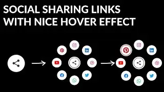 Create Circular Social Share Menu With Nice Hover Effect || Animated Circular Navigation Menu