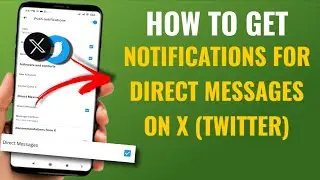 How to Get Notifications for Direct Messages on X (Twitter) | English