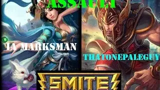 Smite - Assault w/ Marksman (Chang'e) & ThatOnePaleGuy (Mercury) *Smite Gameplay)