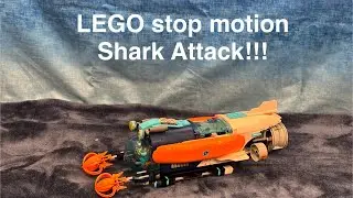 LEGO Submarine Arctic Explorer Shipwreck Shark 🦈 Attack! (stop motion)