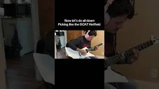 Let&rsquo;s down pick Blackened like Hetfield! #guitar #metallica #funny #metal #music