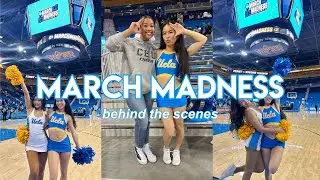 За кулисами «Мартовского безумия» в роли чирлидера UCLA | Раунд 1 UCLA против CBU в Pauley Pavillion