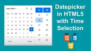 Beginners guide to add Date Picker in HTML5 with Time Selection