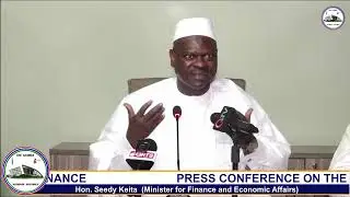 HON SEEDY KEITA, MINISTER OF FINANCE AND ECONOMIC AFFAIRS,  PRESS CONFERENCE AFTER THE BUDGET SPEECH