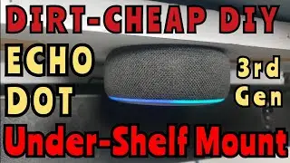 Amazon Echo Dot (3rd Gen) disassembly & DIY Under-Shelf Mount
