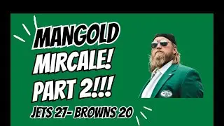NY Jets win 2nd game in a row over Cleveland Browns 27-20 with help of Nick Mangold?? #nyjets