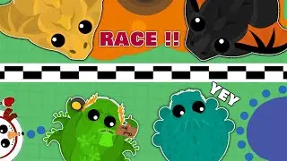 SEA ANIMALS RACE TO LAVA IN MOPE.IO | FUNNY MOMENTS |