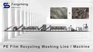 Plastic PE Film Recycling Washing Line / Machine - Fangsheng Machinery