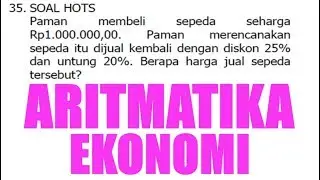 Harga Jual - Harga Beli, Aritmatika Ekonomi