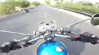 Triumph Boneville T100 - 0-100 speed test