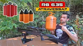 PCP ROSSI R8 6.35 💥 341 m/s COM FF JAVAL E HELL BOY! ATRAVESSOU TUDO